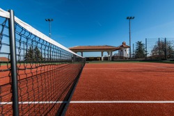 Tennis court on a private property