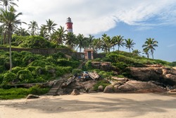 Lighthouse on Kovalam Beach