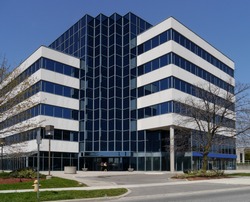 small suburban office building