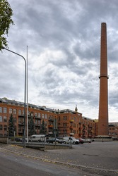 The spinning mill of the former wool factory of Klingendahl in Tampere, Finland. The building was constructed in the early 1900s and now converted tovarious offices and apartments