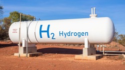 A modern hydrogen tank for renewable energy.