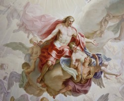 beautiful religious fresco