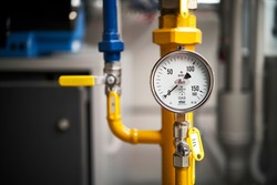 boiler room gas pressure meter