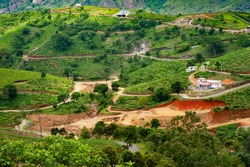 Beautyful Hilltop view at Idukki Kerala India 