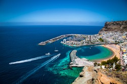 Puerto de Mogan town on the coast of Gran Canaria island, Spain.