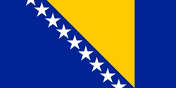 Flag of Bosnia and Herzegovina.