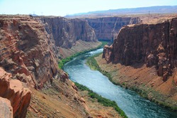 View of Colorado River, Page, Arizona, US