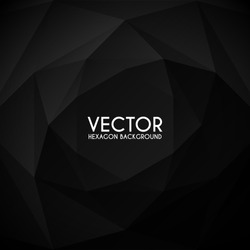design element.vector black hexagon abstract texture