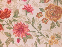 Pink flowers background cloth