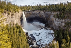 Helmcken Falls is a breathtaking waterfall located in Wells Gray Provincial Park in British Columbia