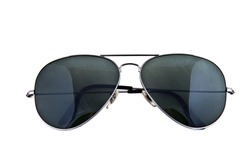 Aviator sunglasses isolated on white
