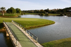 Golf course on Algarve, Portugal