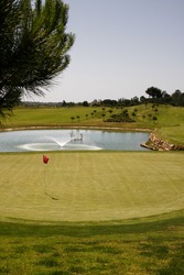 Golf course on Algarve, Portugal