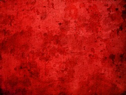 Red grunge wall surface, background