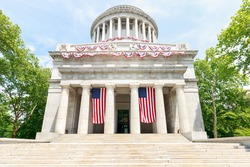 Grant's Tomb with Flags - New York City 