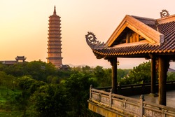 Bai Dinh Pagoda - The biggiest temple complex in Vietnam in Trang An, Ninh Binh