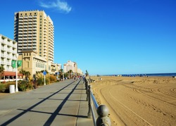Boardwalk of Virginia Beach VA (USA)