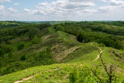 Loess Hills Forest Overlook along the Preparation Loop of the Loess Hills National Scenic Byway, just outside of Preparation Canyon State Park in Monona County, Iowa.