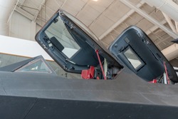 United States Stealth Jet Airplane Pilot Cockpits.