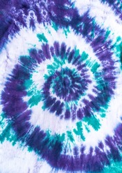 Fashionable Retro Abstract Psychedelic Tie Dye Swirl Design.