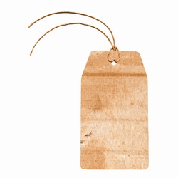  A paper tag or label or sticker vintage