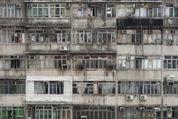 Old apartments in Hong Kong
