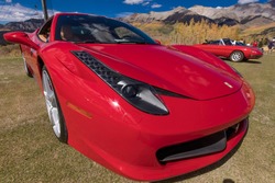 September 30, 2018 - Red Ferrari at Telluride Autumn Car show