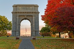 The National Memorial Arch is a  monument dedicated to George Washington and the United States Continental Army. This monument is located at Valley Forge National Historical Park in Pennsylvania, USA.