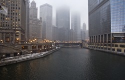 chicago river winter