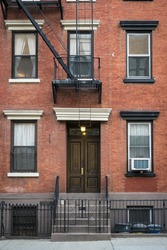Old apartment building in Greenwich Village, Manhattan, New York City