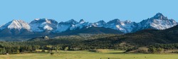 Dallas Divide mountain range in San Juan mountains of Southwest Colorado
