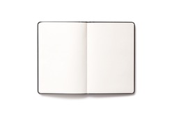 Blank open Notepad isolated