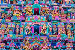 Beautiful Thiruvanaikoil Hindu Temple Tower in Trichy