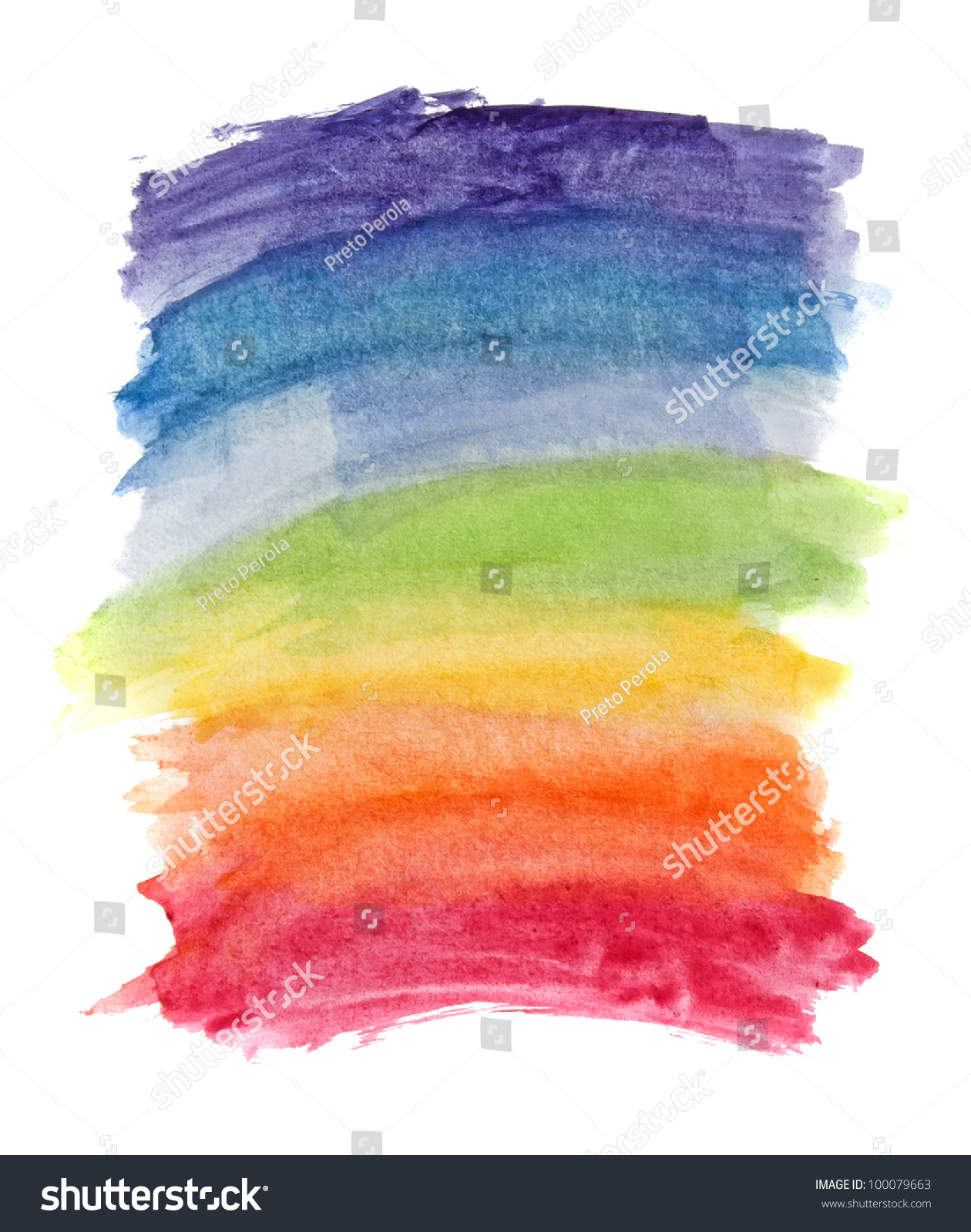 Abstract Watercolor Rainbow Colors Background Stock Photo 100079663 ...