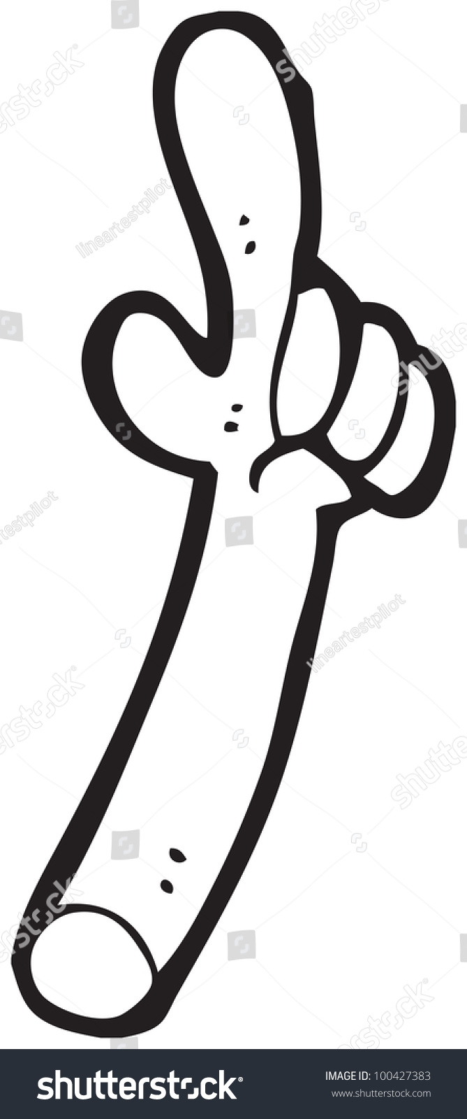 Pointing Hand Sign Cartoon Stock Illustration 100427383 | Shutterstock