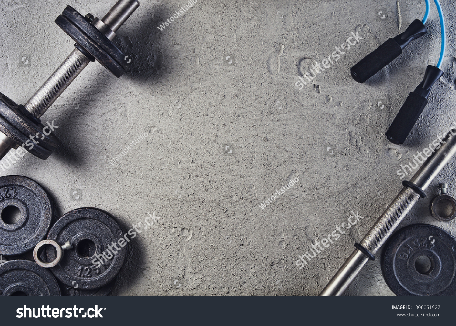 Fitness Bodybuilding Concept Background Product Photograph Stock Photo ...