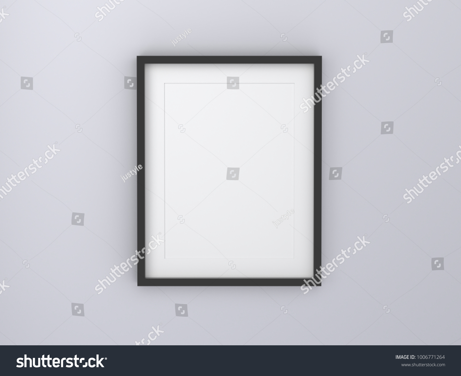 Blank Black Picture Frame Templates Set Stock Illustration 1006771264 ...