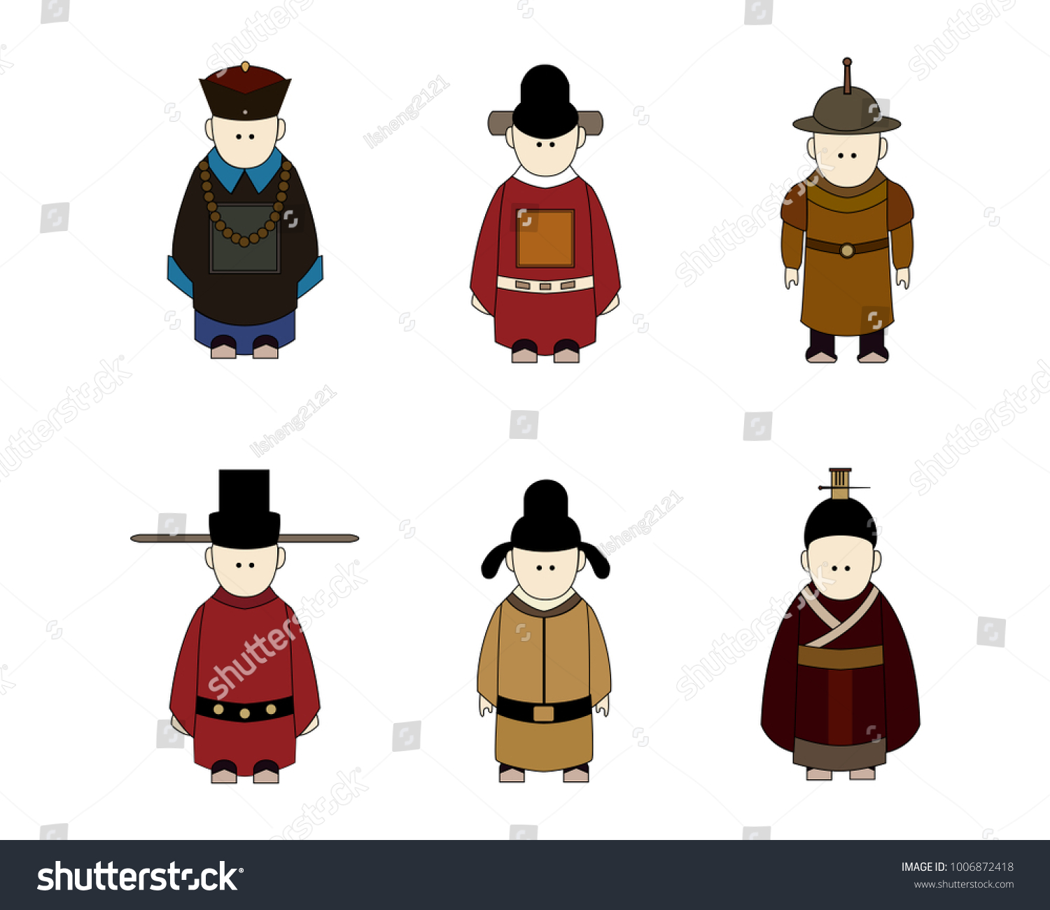 ancient chinese people clipart