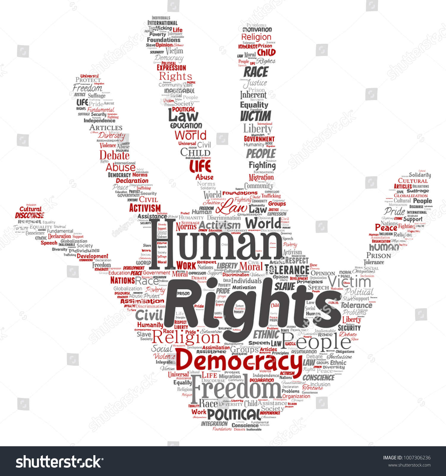 Vector Conceptual Human Rights Political Freedom Stock Vector (Royalty ...