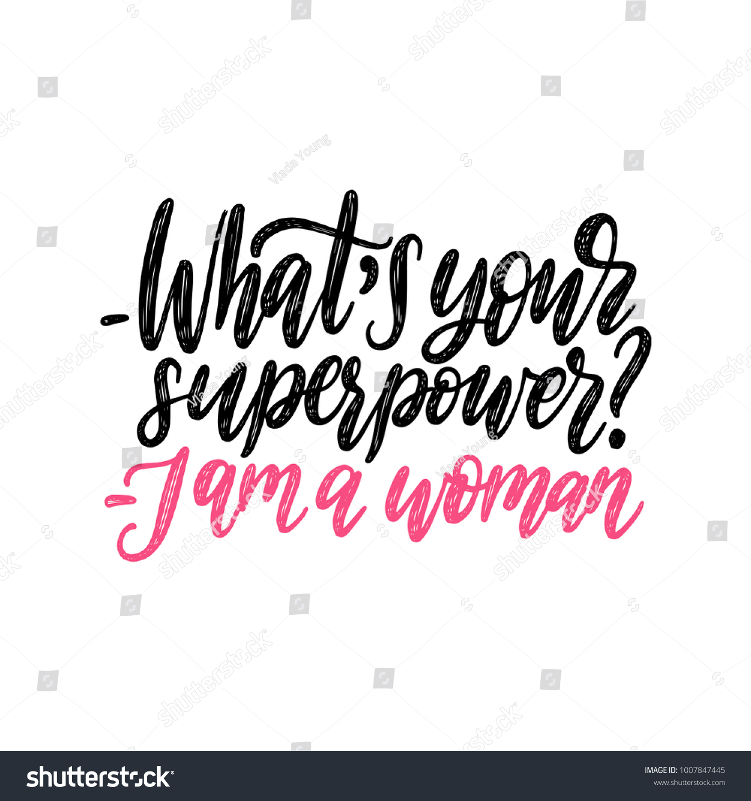 What Your Woman Hand Lettering Vector Stock Vector (Royalty Free ...