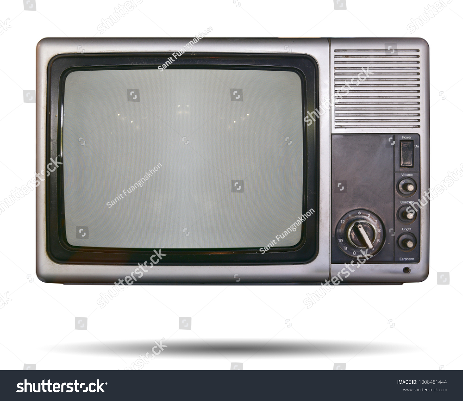 Vintage Television Cut Out Screen On Stock Photo 1008481444 | Shutterstock