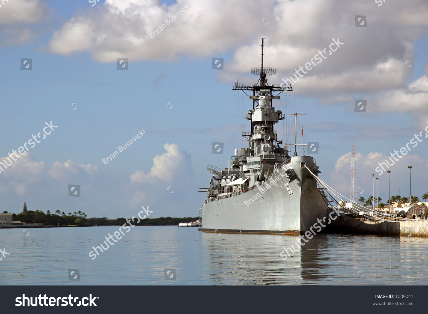 Battleship Missouri Memorial Pearl Harbor Honolulu Stock Photo 1009041 ...