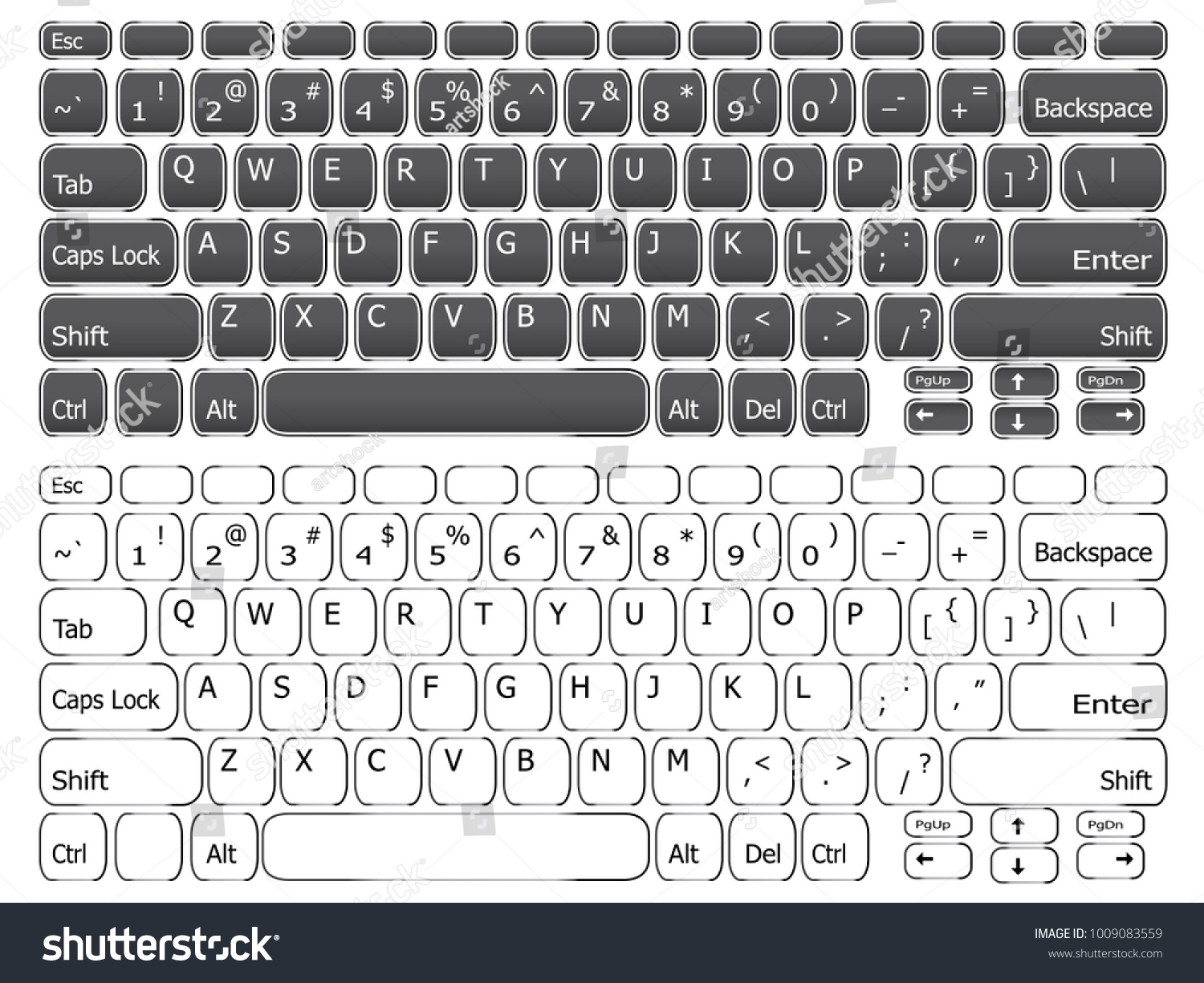 simple white keyboard