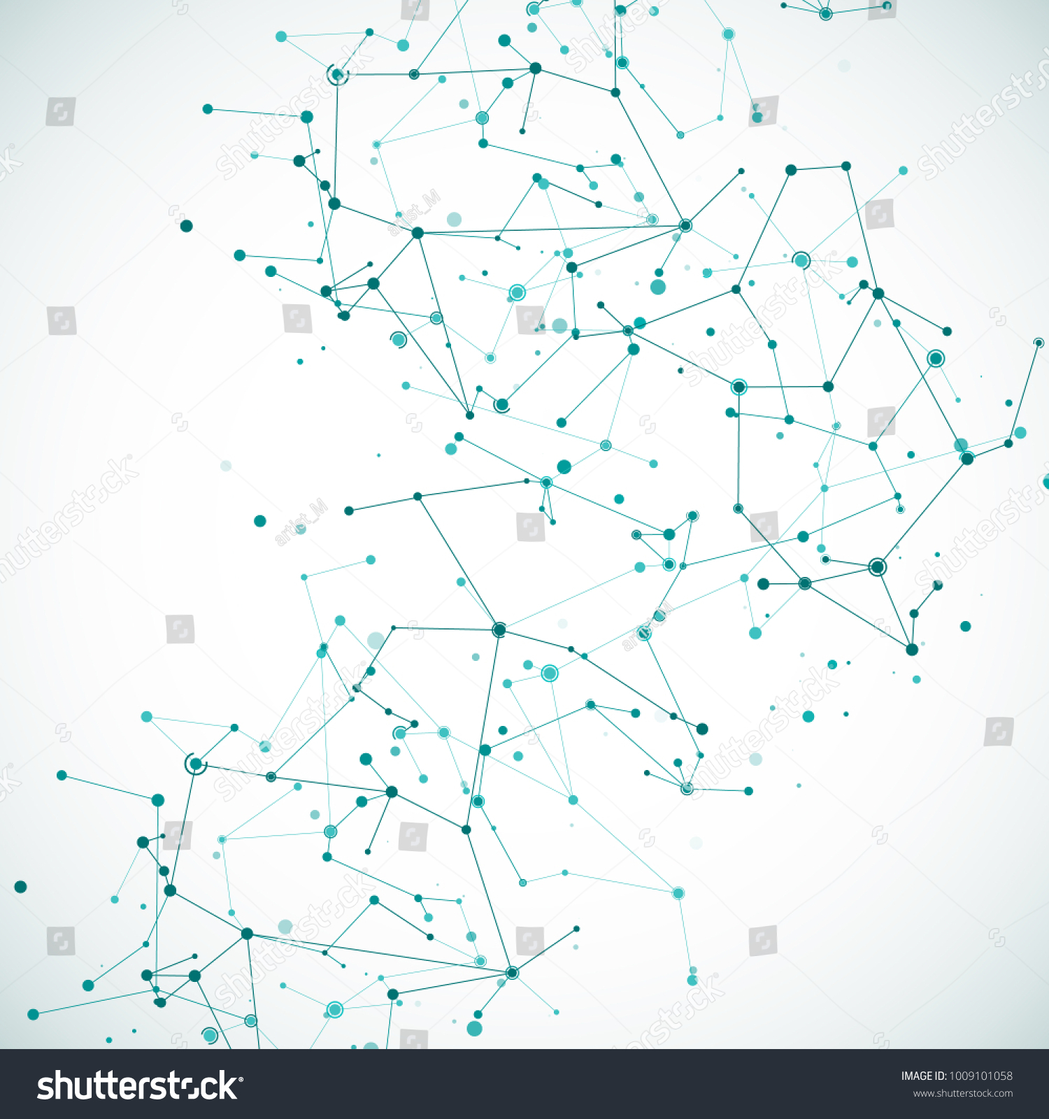 Vektor Stok Intricacy Node Molecular Atomic Structure Pattern (Tanpa ...
