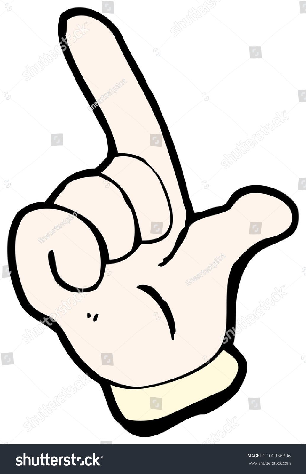 Cartoon Finger Click Sign Stock Illustration 100936306 | Shutterstock