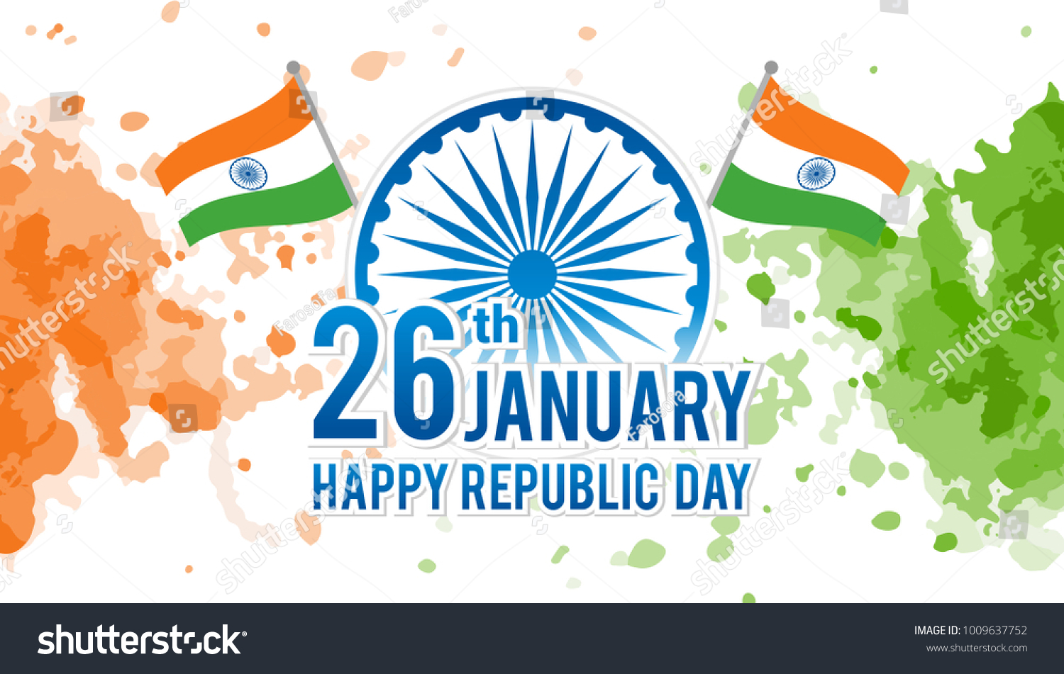 Indian Republic Day On January 26th Stock Vector (Royalty Free ...