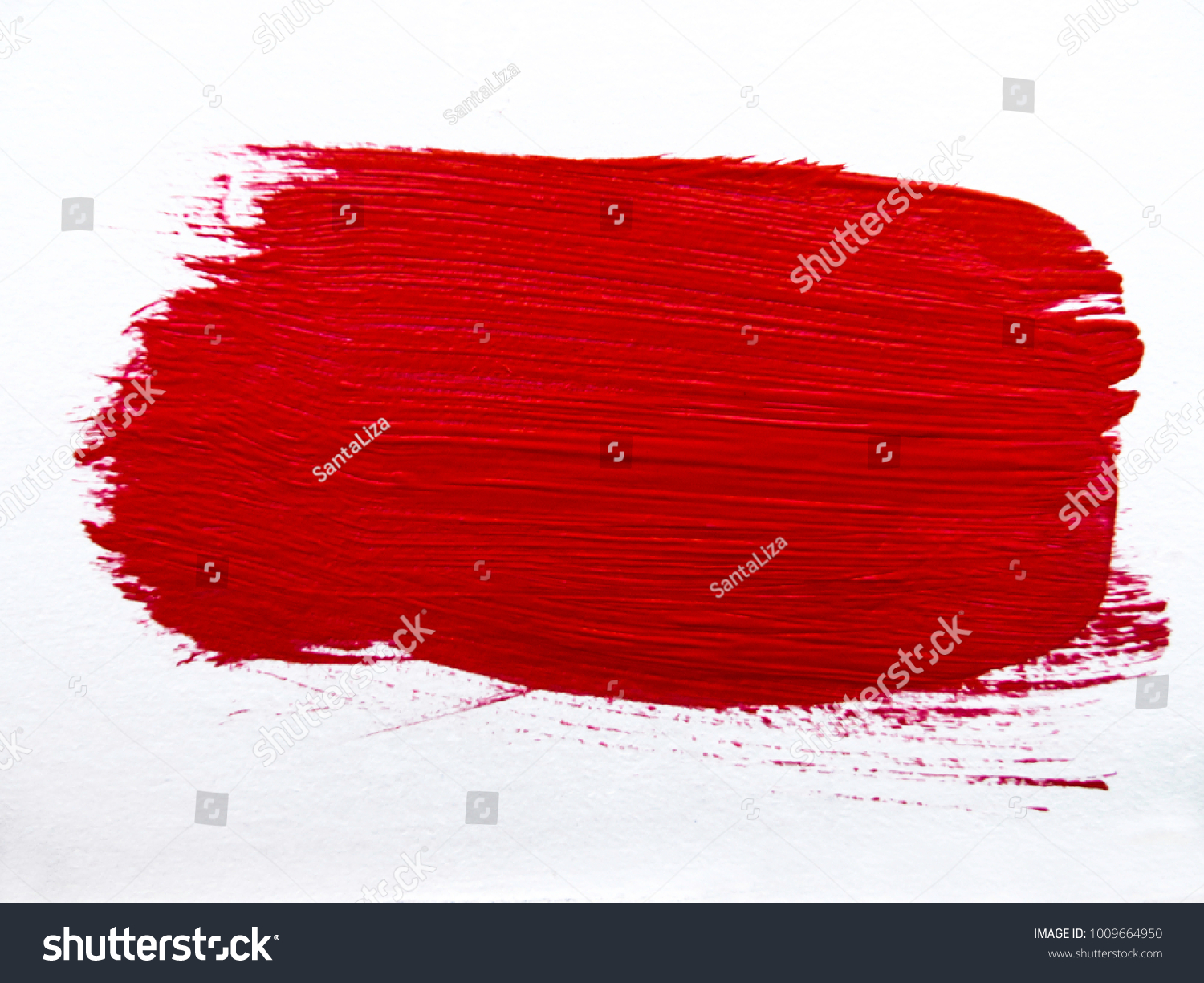 Red Paint Line On White Background Stock Illustration 1009664950 ...