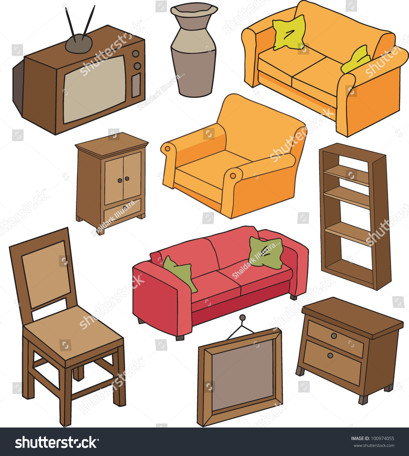 предметы мебели в доме