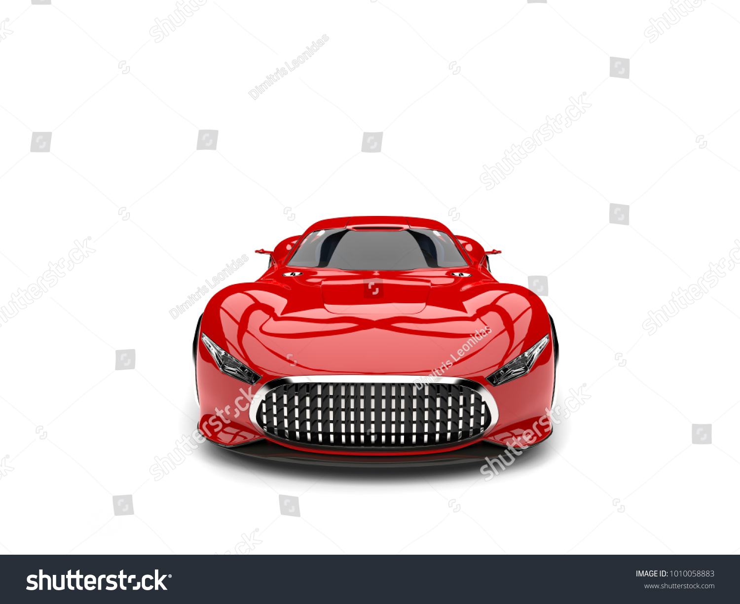 Fire Red Modern Super Sports Car Stock Illustration 1010058883 ...