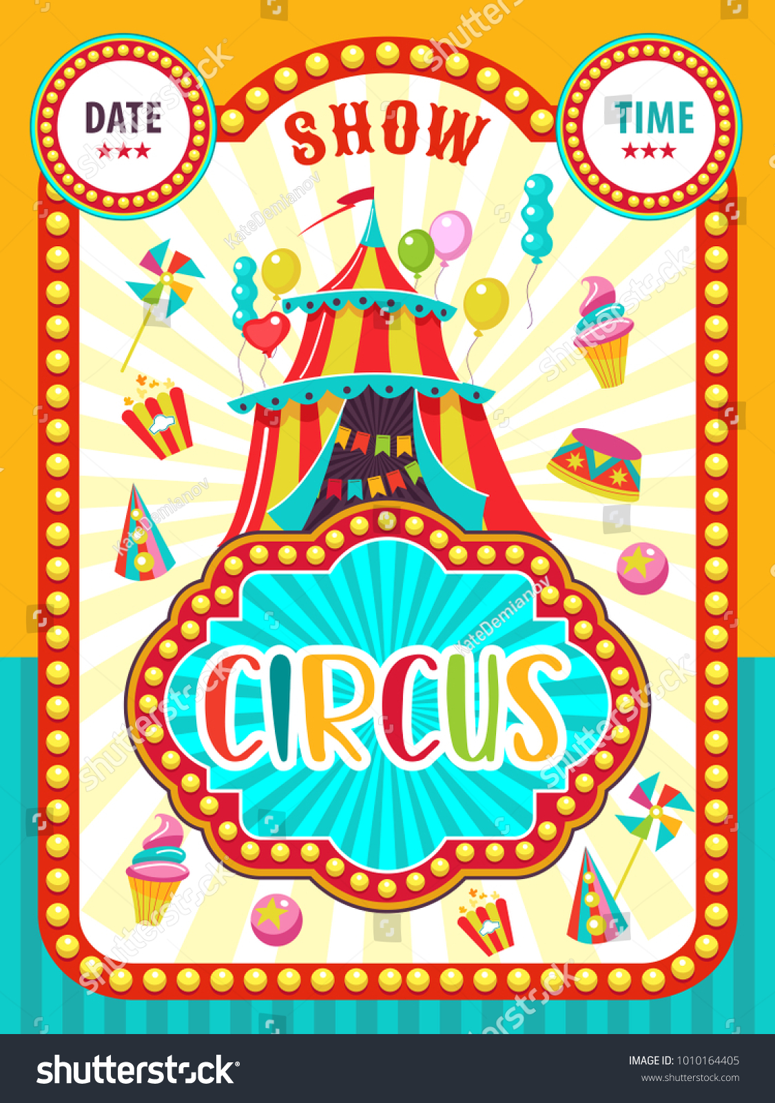 Circus Artist Poster Circus Show Vector Stock Vector (Royalty Free ...